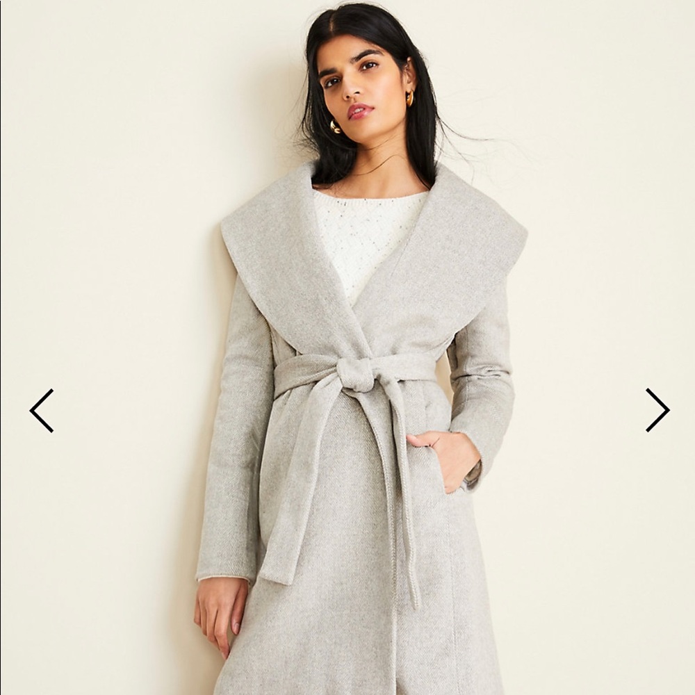 Ann Taylor Gray Pea Coat